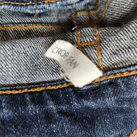 RAG & BONE CROP LOW RISE FRAYED HEM WOMEN’S JEANS sz 30 Dark Wash Denim - Picture 5 of 14